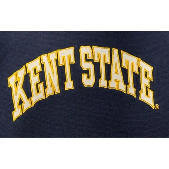 Steve & Barrys Kent State Sweatshirt Mens SM Navy Blue Good Collegiate Applique - Picture 2 of 8